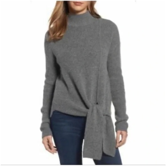 Halogen Wool Alpaca Tie Sweater Oversized Size Small - Picture 1 of 8